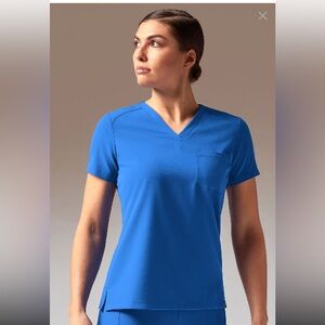 Hypothesis Meta-Base Women’s Single Pocket V-Neck Tuck In/Wear Out Scrub Top XXS